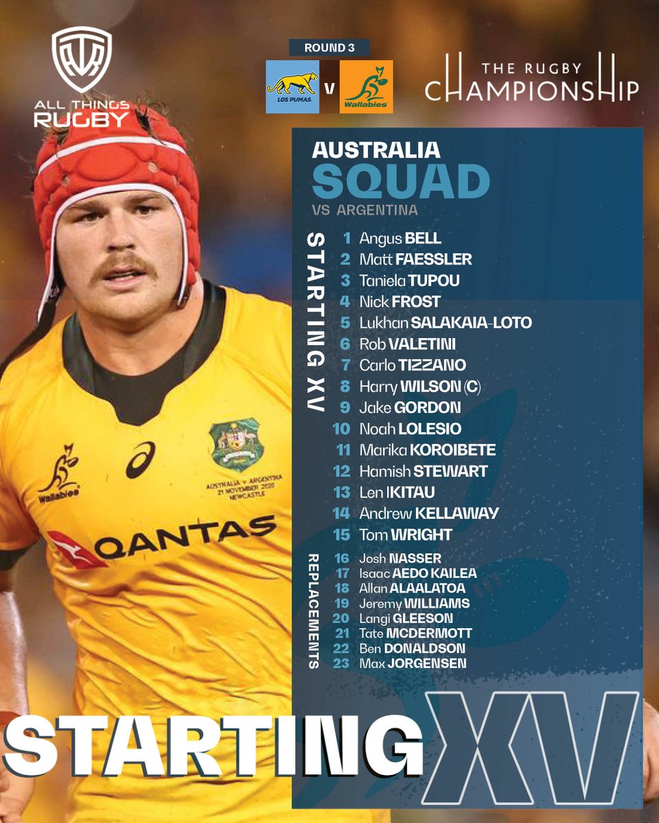 AllThingsRugbyX's tweet image. Joe Schmidt has picked an unchanged back row, lead by captain, Harry Wilson.

There is a debut for centre, Hamish Stewart, and the big Tongan Thor, Taniela Tupou returns in the front row.

#Wallabies #TRC24 #ARGvAUS