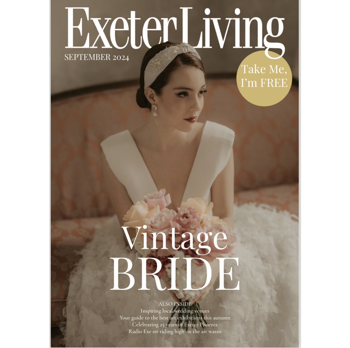 September issue out today! 
We dive into the world of weddings, and explore the packed season of incredible art events coming our way this autumn - enjoy! 
#Exeter #ExeterLivingMag