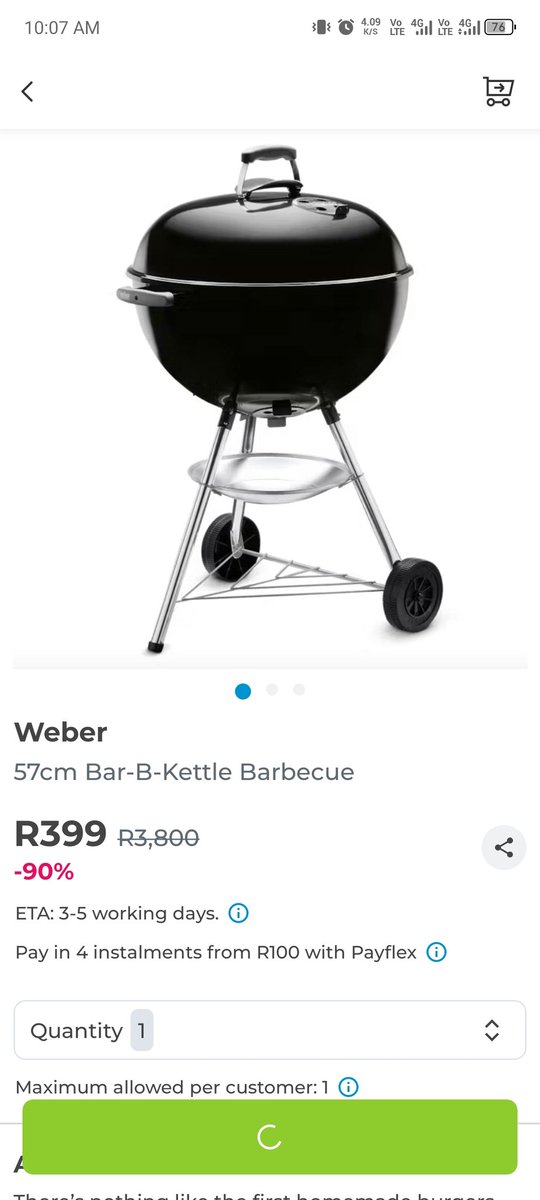 Dodz_786's tweet photo. @OneDayOnlycoza Beginning to think it's a scam. Even yesterday with the steam mop. I was in when the deal came. Clicked immediately and it says sold out. https://t.co/AbTgdB6S6f