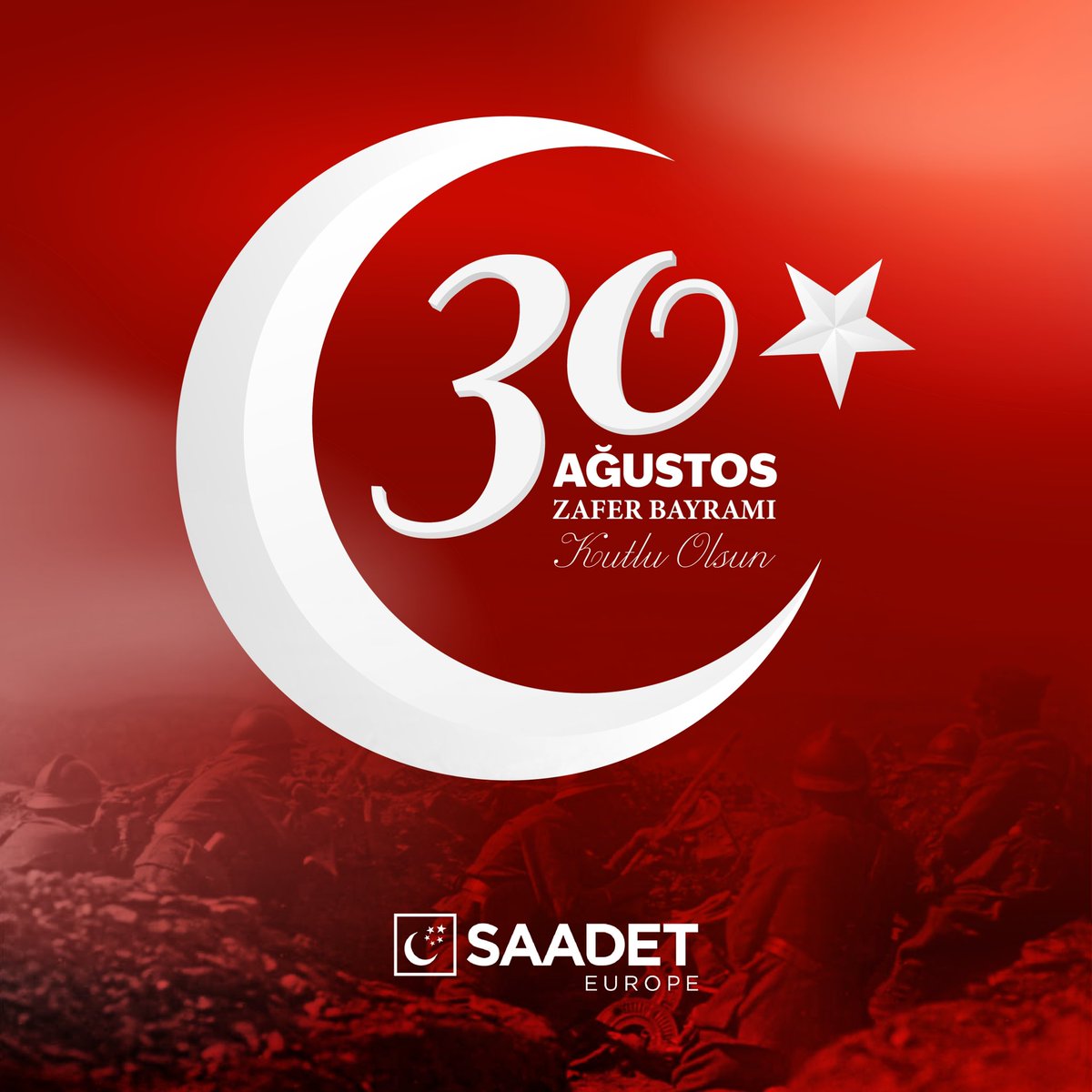 Aziz milletimizin birlik ve beraberlik ruhuyla destan yazdığı 30 Ağustos Zafer Bayramının yıl dönümünde bu mübarek topraklar için mücadele vermiş tüm şehit ve gazilerimizi rahmetle ve minnetle anıyoruz.

#ZaferBayramı