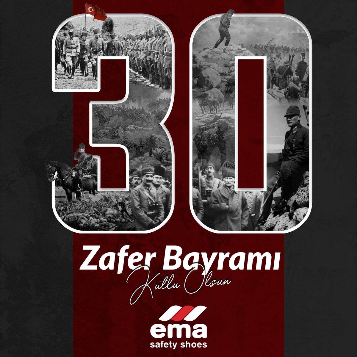 Büyük Zaferin 102. yılında istiklal mücadelemizin başkomutanı, cumhuriyetimizin kurucusu Gazi Mustafa Kemal ATATÜRK'ü, bize bu vatanı armağan eden, tüm kahraman şehit ve gazilerimizi saygıyla, minnetle, rahmetle anıyoruz. 30 Ağustos Zafer Bayramımız Kutlu Olsun.