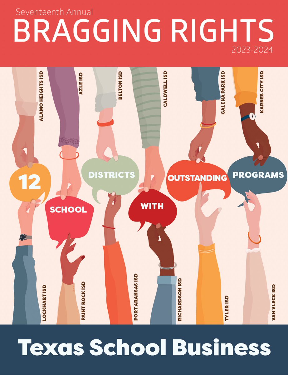 TXSchoolBiz's tweet image. Today is the last day to submit your outstanding #txed programs for inclusion in our annual Bragging Rights issue! Submissions only take a few minutes, get yours in before 5pm and let Texas School Business brag on you.

fs1.formsite.com/tasa/bragging-…