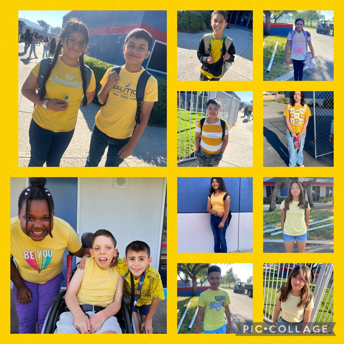 DAY 3 of Dude Be Nice Week - We wear YELLOW to demonstrate our intention to be KIND and RESPECTFUL towards ALL members of the Panther community.  #pantherpride #panthernation #pantherproud
