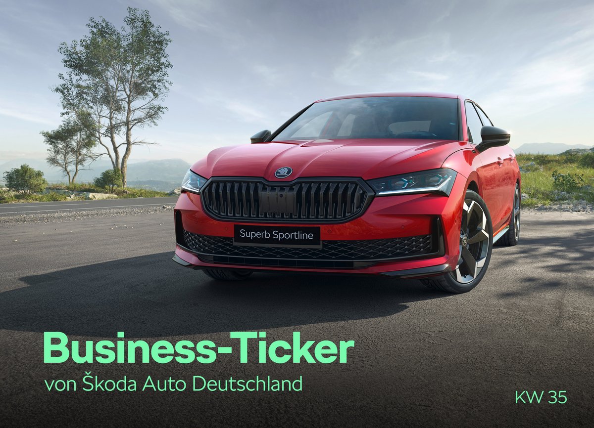 Die News der #KW35:

Škoda Kamiq, Karoq und Octavia Combi: 9 Titel bei "Familienauto des Jahres":
bit.ly/4e2xSWe

Der neue Škoda Superb Sportline:
bit.ly/3AHH1W6

Škoda Superb und Kodiaq gewinnen bei Design Trophy der Auto Zeitung:
bit.ly/3ACIU6g