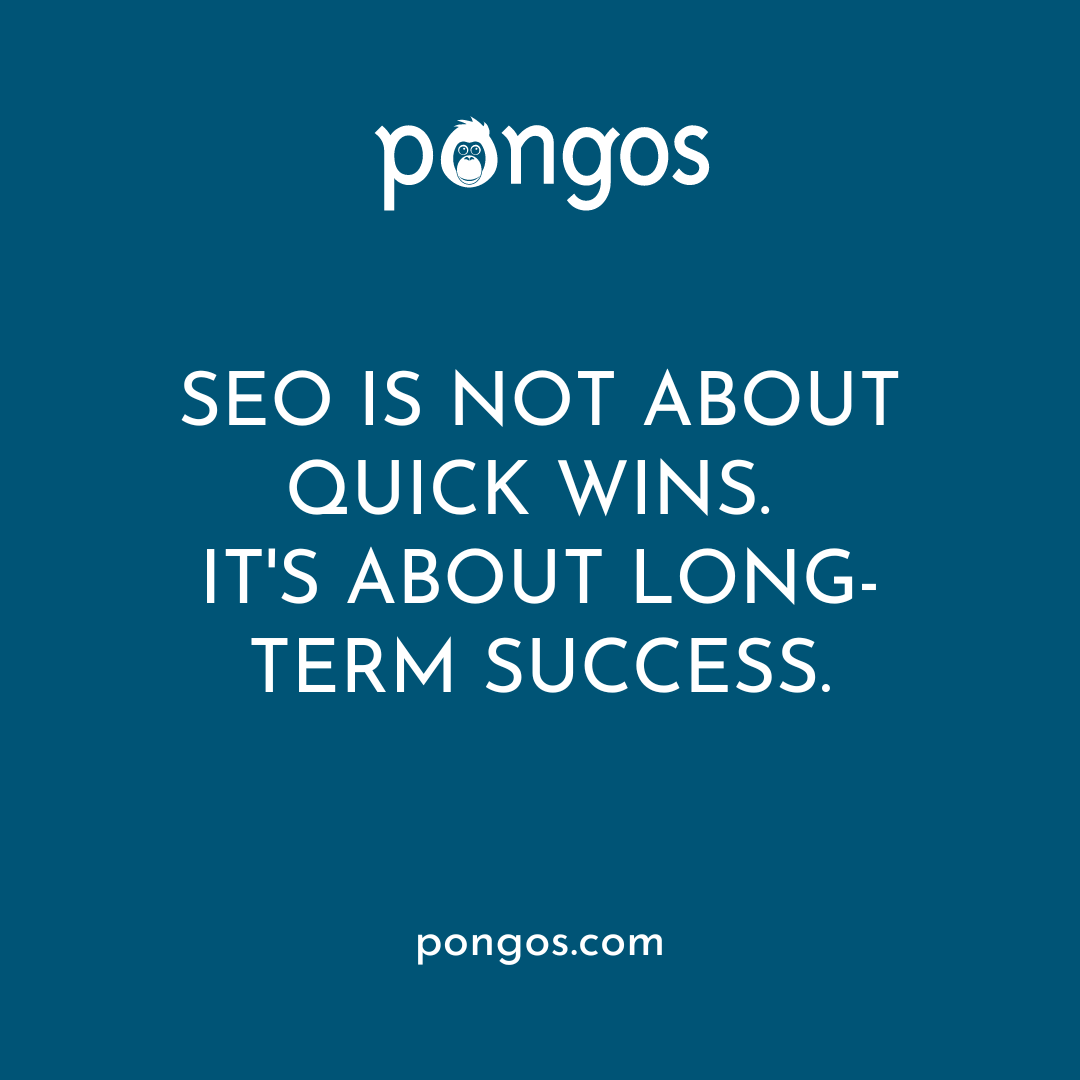 pongosinteract's tweet photo. SEO is not about quick wins. It's about long-term success. We can help you start on the path to that success. Schedule a discovery call to get started. https://t.co/N2Gn2CSOiN https://t.co/cHKpKAob9I