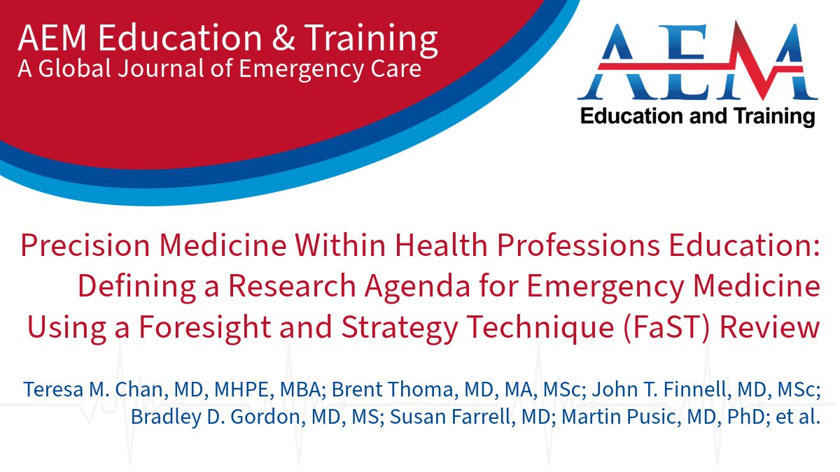 AEMETOnline (@aem_etonline) on Twitter photo How will precision medicine impact how people will engage with healthcare in the future? Learn more about precision medicine and how it can be included in the education and training of future EM physicians <a href="/TChanMD/">Teresa Chan | 陳敏怡</a> <a href="/Brent_Thoma/">Brent Thoma</a> <a href="/holly_cw/">Holly Caretta-Weyer, MD, MHPE</a>
Read now: ow.ly/WLBF50SNqEE How will precision medicine impact how people will engage with healthcare in the future? Learn more about precision medicine and how it can be included in the education and training of future EM physicians <a href="/TChanMD/">Teresa Chan | 陳敏怡</a> <a href="/Brent_Thoma/">Brent Thoma</a> <a href="/holly_cw/">Holly Caretta-Weyer, MD, MHPE</a>
Read now: ow.ly/WLBF50SNqEE