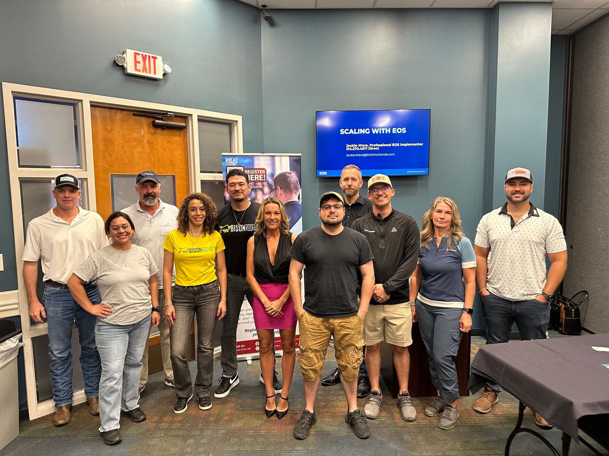 CTRCA_tx's tweet photo. Throwing it back to our July Lunch & Learn with Jackie Ware! 🎉
We dove deep into optimizing business operations and learned 'What the HECK is EOS?' with insights from an expert EOS Implementer and burnout coach.
#CTRCA #RCAT #ContractorAssociation #RoofingContractors https://t.co/Ndyofs1y2a