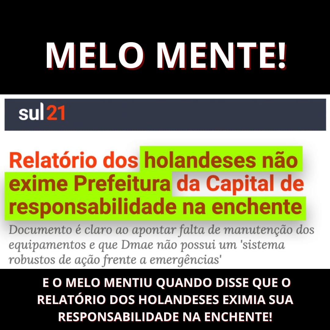 POAtivismo's tweet photo. 🚨🚨 UMA GESTÃO MARCADA POR NEGLIGÊNCIA E MENTIRAS.

MeloNuncaMais!

#MeloMente #MeloDeNovoNão #TchauMelo #POA https://t.co/blZwe9jOfp