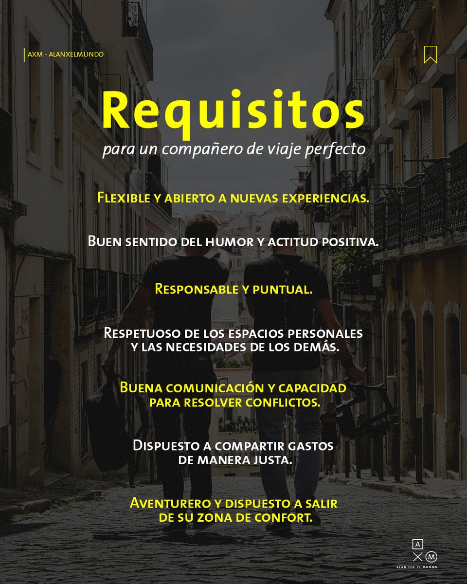 alanxelmundo's tweet photo. Se busca compañero de viaje. Aquí los requisitos, favor de llenar su solicitud 🤣 https://t.co/AakMVtquFH