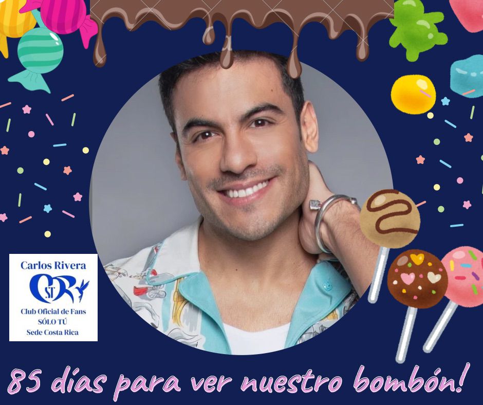 solotu_cr's tweet photo. Sólo faltan 85 días para verte #CarlosRivera

@_CarlosRivera @_ClubSoloTu @sonymusicca @WestWoodEntt @mikenoriega https://t.co/PhJgCqwFZz