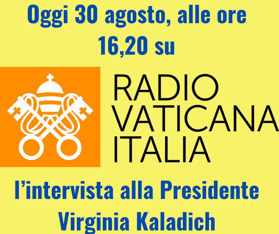 Il nuovo Protocollo FIDAE Scuola Sicura ma anche le novità per il nuovo anno scolastico che sta per iniziare, saranno questi i temi dell'intervista di oggi alla Presidente nazionale <a href="/VKaladich/">Virginia Kaladich</a>, in diretta su <a href="/Rvaticanaitalia/">Radio Vaticana</a>  <a href="/vaticannews_it/">Vatican News</a>, alle ore 16,20