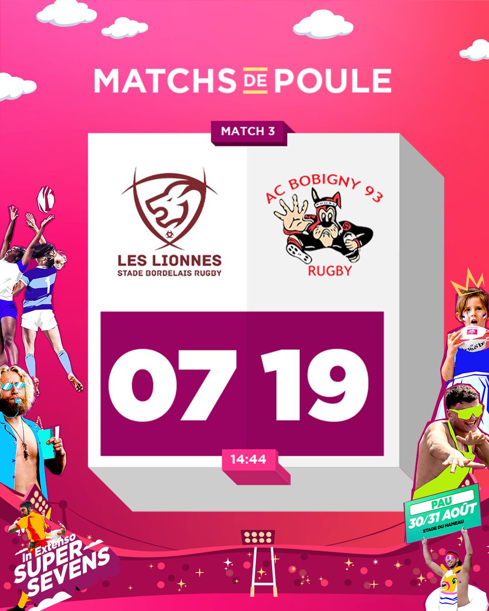 supersevens's tweet photo. Match 3 terminé, victoire pour @ACBobigny93 👏
#InExtensoSupersevens https://t.co/d5NZdMEOPH
