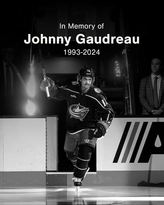 cavs's tweet photo. In Loving Memory | Johnny Gaudreau | 1993-2024 https://t.co/RsRjCMhtMN