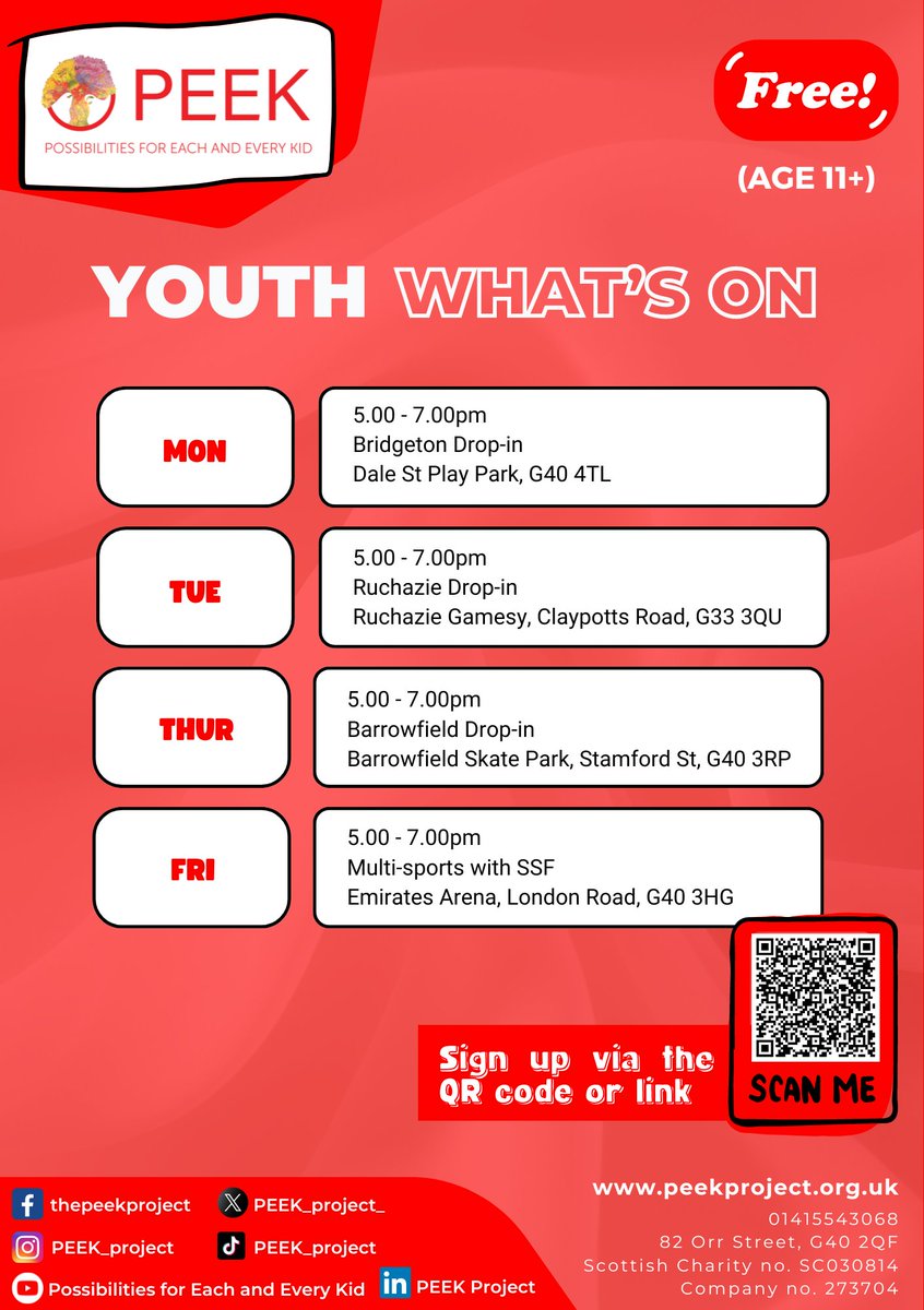 This week saw the return of our Youth Drop-In sessions 🙌 

It was amazing to see so many familiar faces and lots of new faces too 😀 we look forward to this continuing! #PEEKThrive