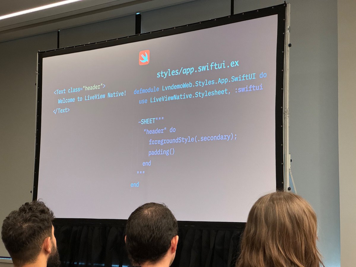 TylerAYoung's tweet image. “LiveView Native is ready,” says @bcardarella 

#MyElixirStatus #ElixirConf2024