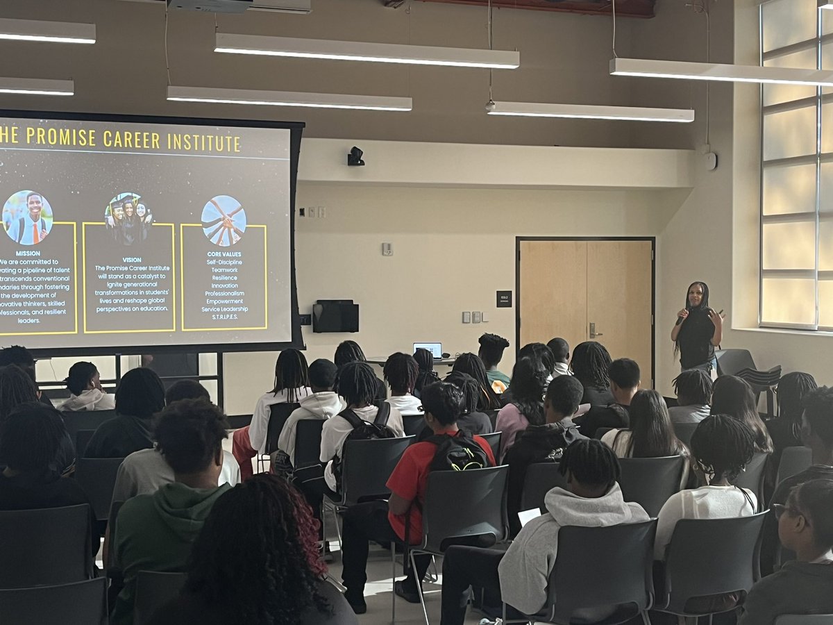 Alisa Forts-James (@forts_a) on Twitter photo Future Friday begins with class meetings to set the tone! <a href="/CassandraVJames/">Cassandra James</a> meets with 11th graders to remind them of PCI’s mission and vision before their breakout sessions <a href="/ThePromise_2024/">The Promise Career Institute</a> <a href="/YalandaBellEDU/">YalandaEDU</a> <a href="/TarrieTraylor/">Tarrie Traylor</a> Future Friday begins with class meetings to set the tone! <a href="/CassandraVJames/">Cassandra James</a> meets with 11th graders to remind them of PCI’s mission and vision before their breakout sessions <a href="/ThePromise_2024/">The Promise Career Institute</a> <a href="/YalandaBellEDU/">YalandaEDU</a> <a href="/TarrieTraylor/">Tarrie Traylor</a>