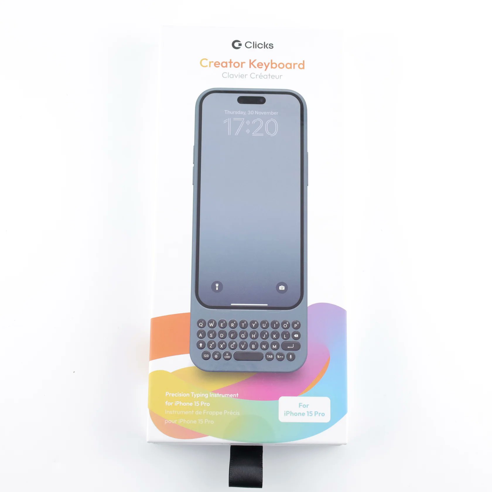 Clicks Creator Keyboard iPhone15 Pro用（Clicks is a BlackBerry  