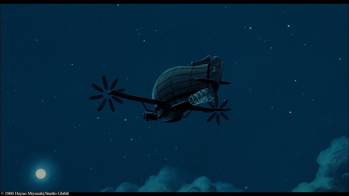 空中海賊ドーラ一家の海賊船は『タイガーモス号』。天才科学者だった