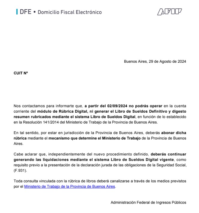 Mientras los PEPs pedimos desregulación y simplificación para poner las energías en PRODUCIR, la Provincia de Buenos Aires nos obliga a realizar dos libros de sueldos y a cobrarnos más tasas. 😡

Burocracia inútil + Costos = - Producción - Empleo.
Esto no ayuda a las PYMES ni a