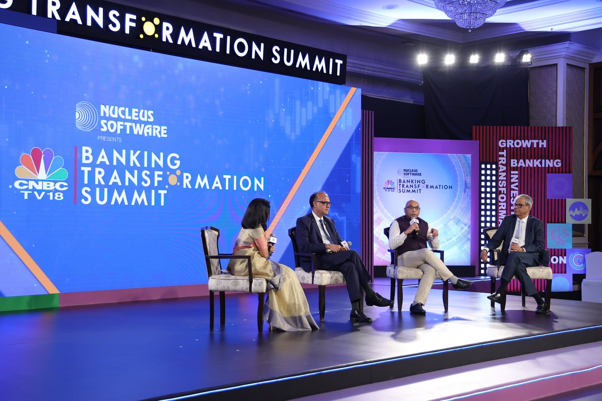 CNBCTV18News's tweet image. CNBC-TV18 Banking Transformation Summit | Filling the Credit Gap to Fuel Economic Growth

@latha_venkatesh  in conversation with AK Tewari, (MD, @TheOfficialSBI), Prashant Kumar (MD-CEO, @YESBANK) &amp;amp; Ashok Vaswani (MD-CEO, @KotakBankLtd) 

#FutureOfBanking #ToTheSummit