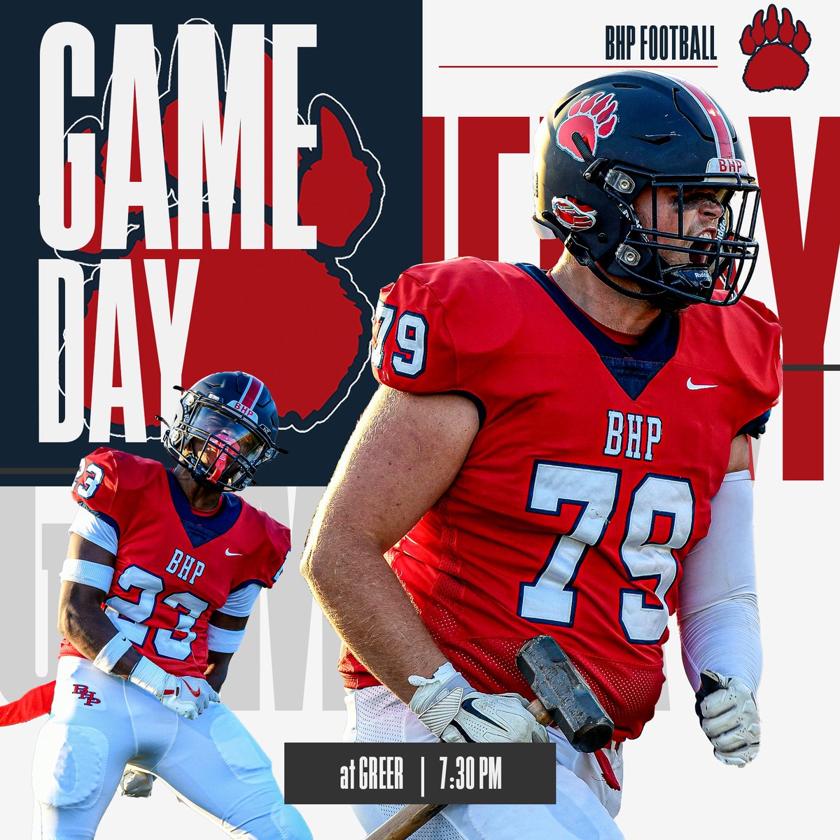 It's Game Day. Go BEARS! <a href="/BHPBearNation/">BHP Bears!</a>