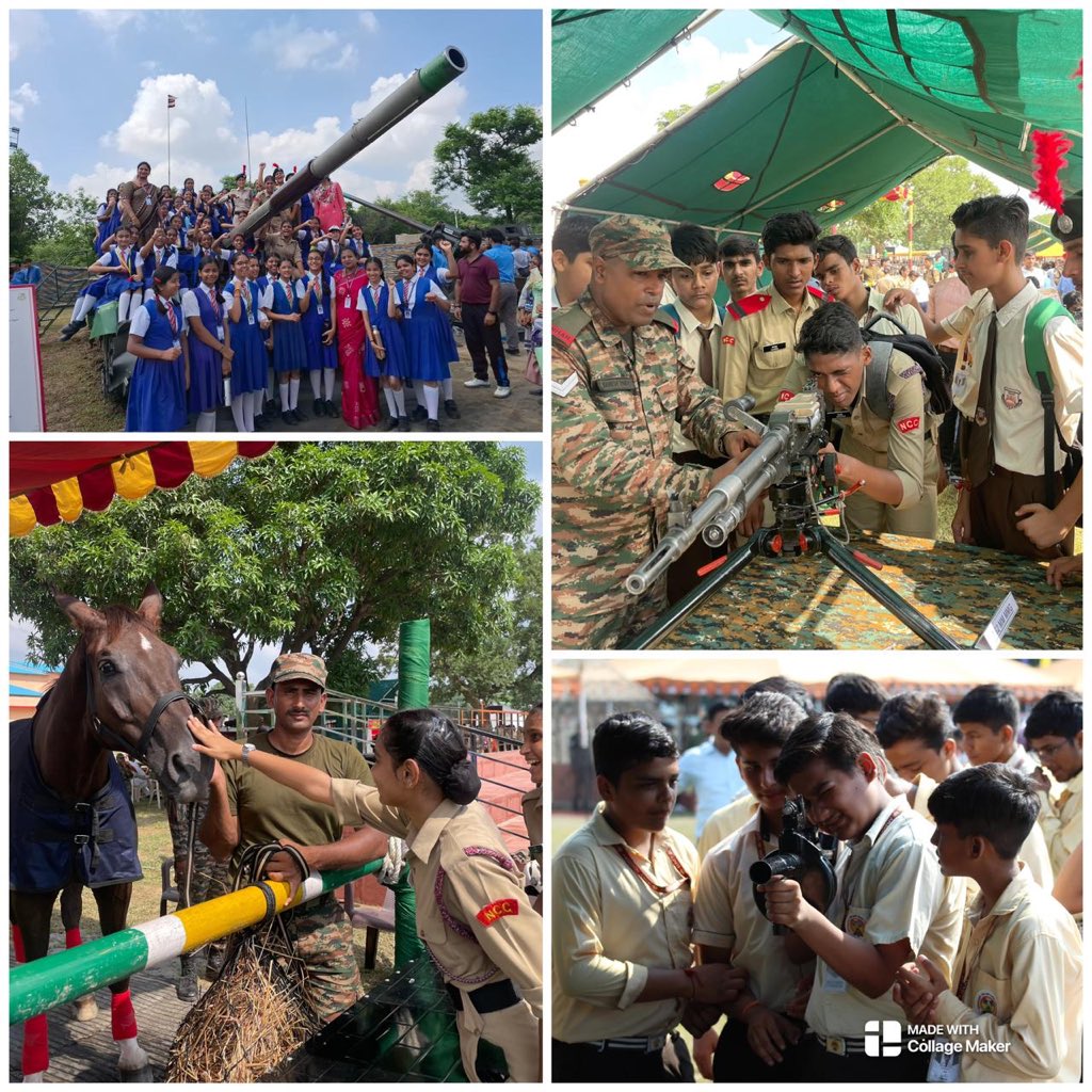 UBArea_IA's tweet photo. #KnowYourArmy Exhibition at Meerut Cantt under the aegis of Paschim UP Sub Area was attended by more than 5000 school children, NCC cadets and citizens of Meerut. The exhibition featured various weapons, equipment, animals, and interactive displays
@adgpi
@suryacommand
@ProDefLko https://t.co/nrxdCNgzZD