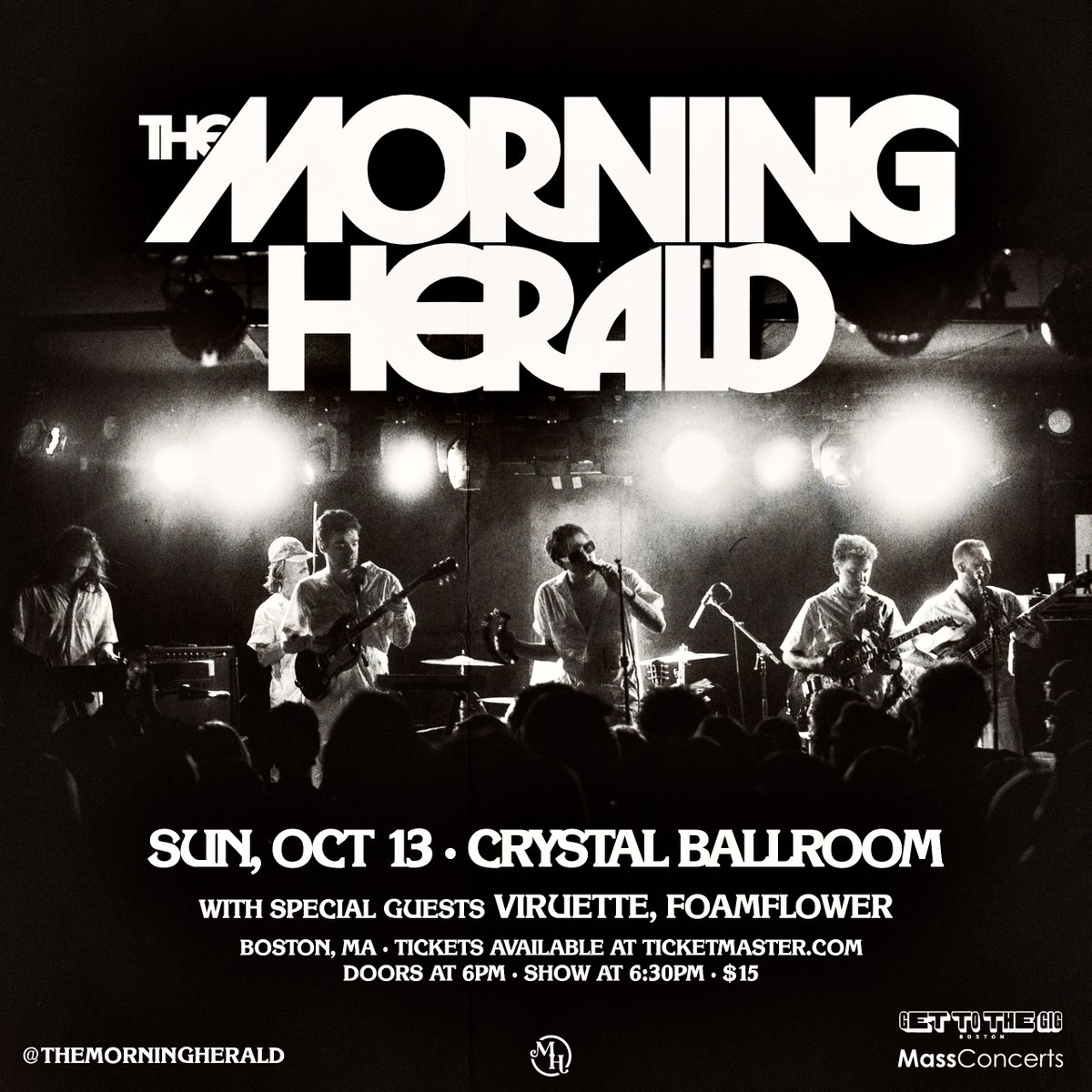 Get To The Gig Boston (@get2thegigbos) on Twitter photo We are SO excited to bring The Morningh Herald to <a href="/CrystalSville/">Crystal Ballroom</a> on 10/13 with <a href="/ViruetteBand/">Viruette Band</a> and foamflower!
🎟 on sale NOW: seetickets.us/event/the-morn… We are SO excited to bring The Morningh Herald to <a href="/CrystalSville/">Crystal Ballroom</a> on 10/13 with <a href="/ViruetteBand/">Viruette Band</a> and foamflower!
🎟 on sale NOW: seetickets.us/event/the-morn…