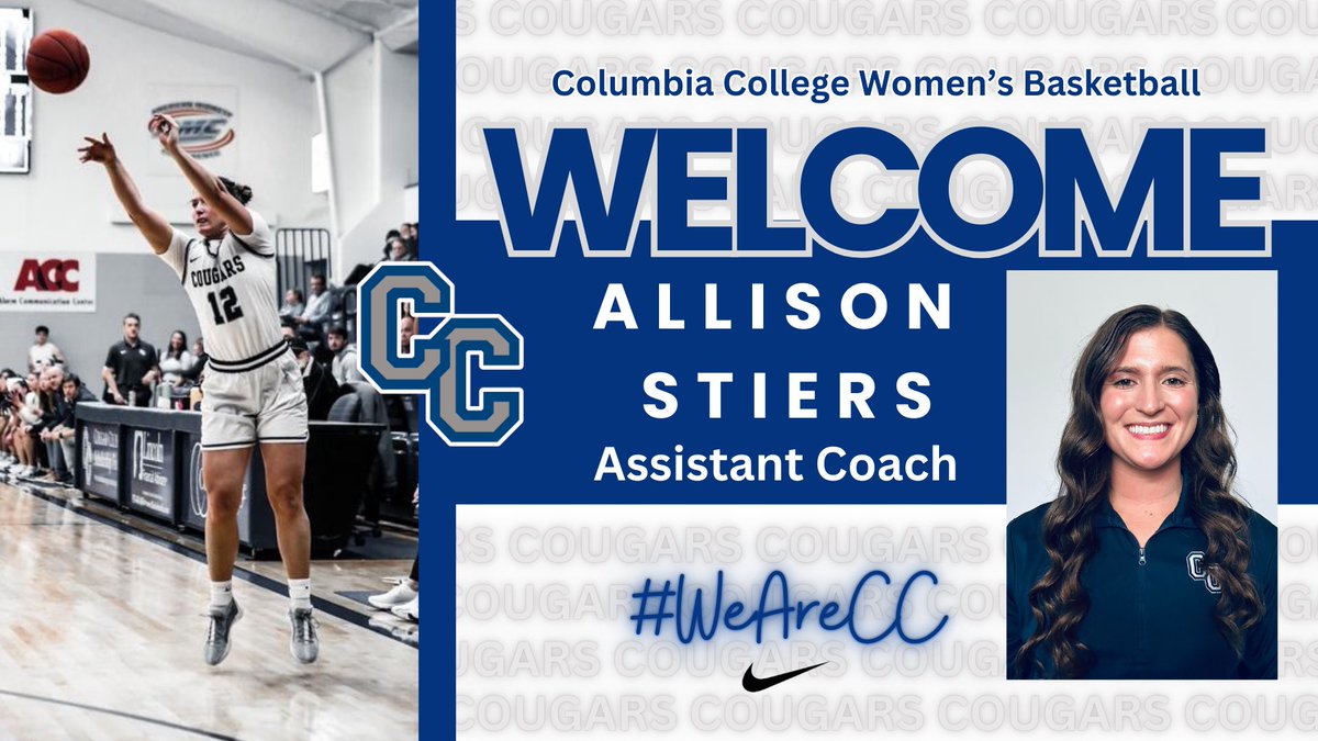 Please welcome Allison Stiers as the new Cougars Assistant Women’s Basketball Coach. 

We are excited for her to continue her journey as part of this program after a successful playing career that included an all-conference selection and 3 conference championships!