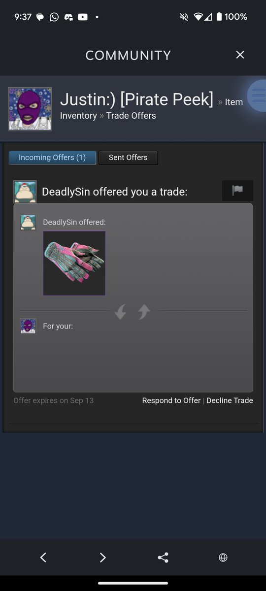 Justin pirate peek tweet media