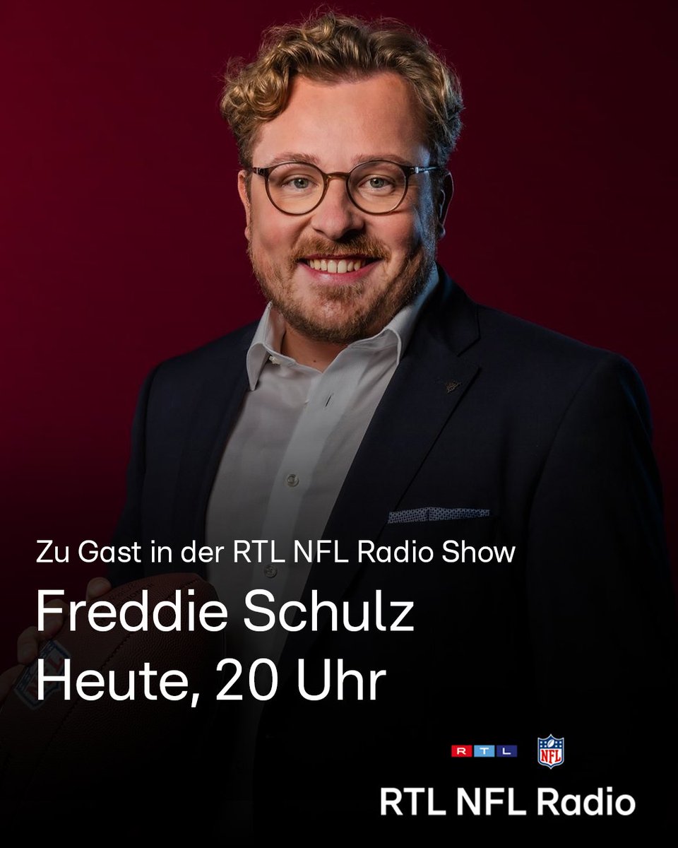 rtl_nflradio's tweet photo. Zum krรถnenden Abschluss der ersten Preview-Woche begrรผรen wir RTL NFL Kommentator Freddie Schulz in der Show.
Die RTL NFL Radio Show: Heute um 20 Uhr, kostenlos hรถrbar auf https://t.co/xK6svy3ehy
#rtl #nfl #rtlnflradio #rtlnfl #conferencepreview #nfc https://t.co/Trltg1Qx7Q