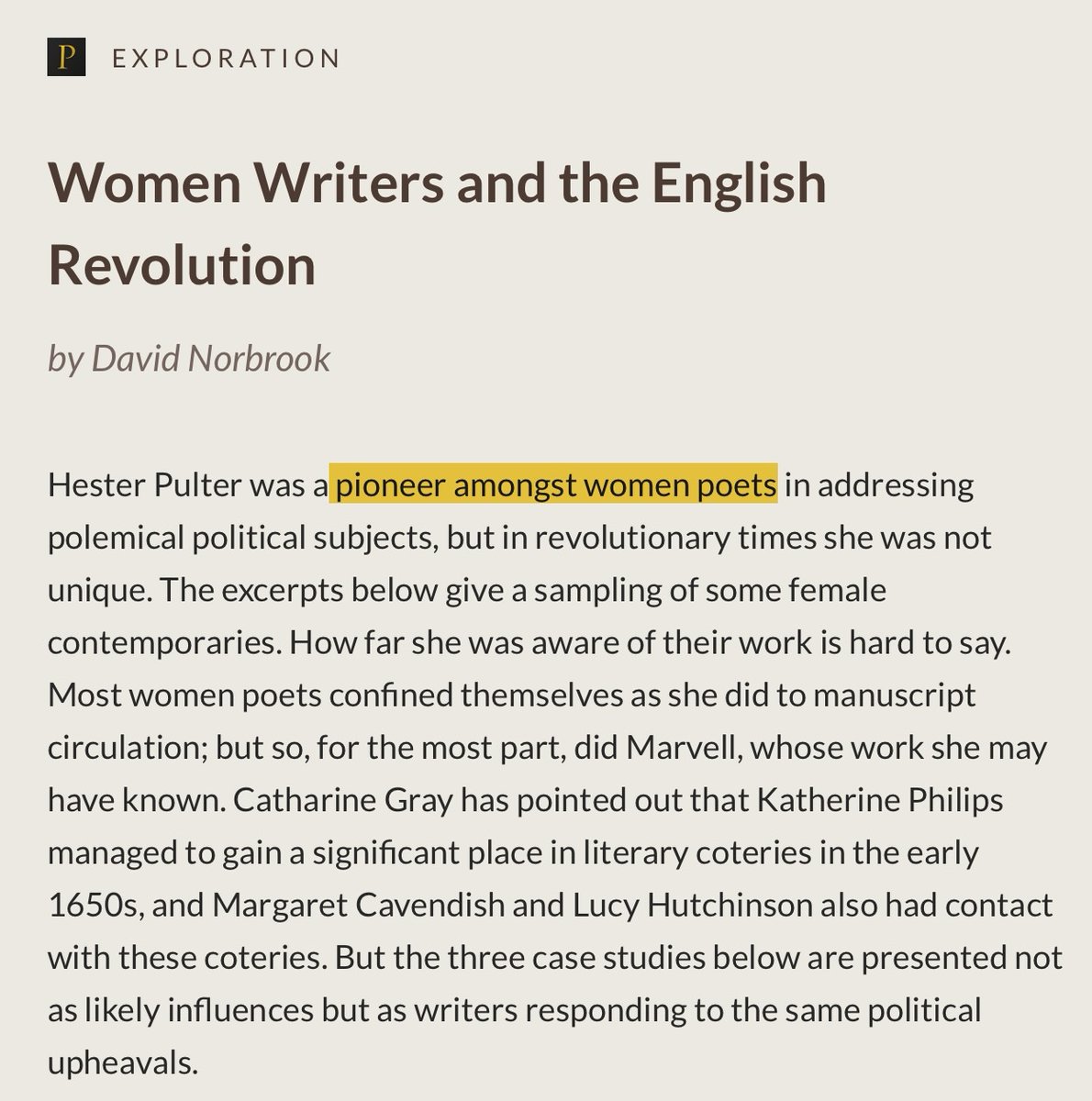 The Pulter Project tweet media