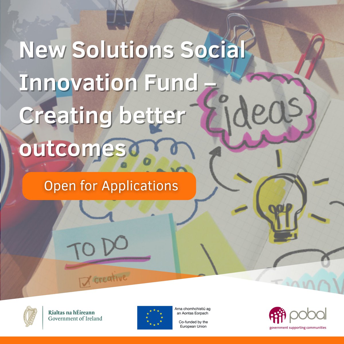Pobal (@pobal) on Twitter photo 📅1⃣One week left to apply to the
🇪🇺🇮🇪@DeptRCD <a href="/ESF_Ireland/">ESF Ireland</a> New Solutions #SocialInnovation Fund–Creating better outcomes!
👀Read more, watch back support events or apply here👇
pobal.ie/programmes/new…
..or email newsolutions@pobal.ie with queries!
#SocInnovIRL #EUinmyregion 📅1⃣One week left to apply to the
🇪🇺🇮🇪@DeptRCD <a href="/ESF_Ireland/">ESF Ireland</a> New Solutions #SocialInnovation Fund–Creating better outcomes!
👀Read more, watch back support events or apply here👇
pobal.ie/programmes/new…
..or email newsolutions@pobal.ie with queries!
#SocInnovIRL #EUinmyregion