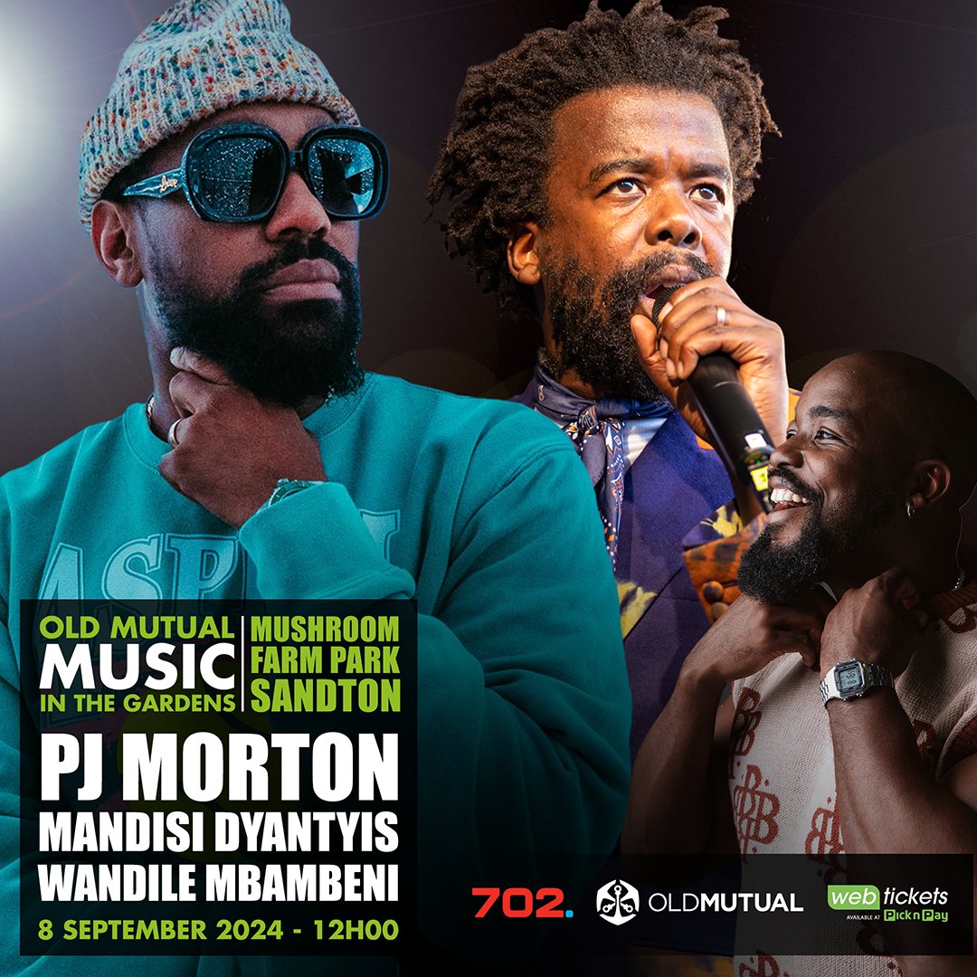 Radio702's tweet photo. Grammy-winner @PJMorton is bringing his Afro Orleans Band to SA for a homecoming show at Old Mutual Music in the Gardens. Don't miss this magical moment - get your tickets now! 🎵
https://t.co/IQJ2BUO8zw

#musicinthegardens #mitg #oldmutualsa @OldMutualSA https://t.co/ZrvgH8nFQb