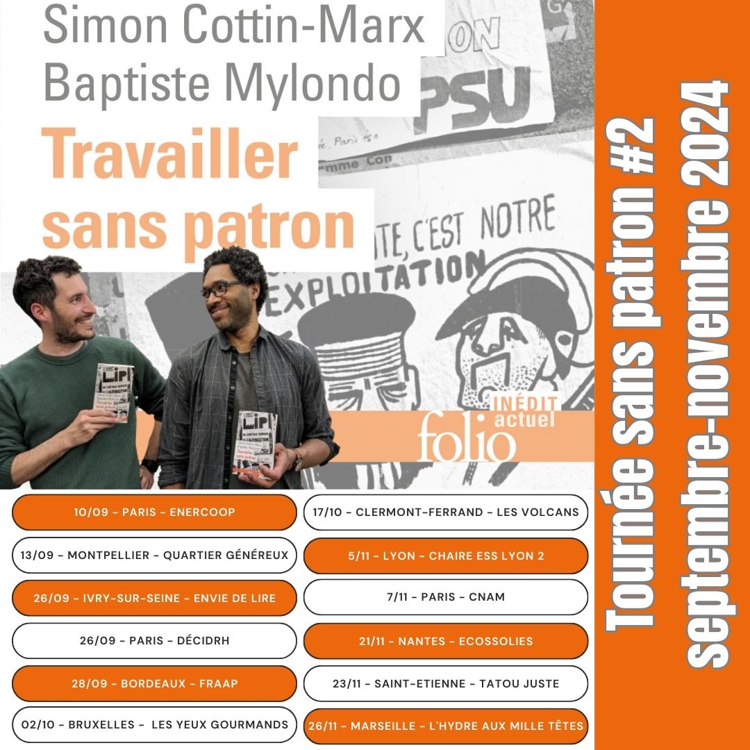 Simon Cottin-Marx (@simoncma) on Twitter photo Une nouvelle tournée sans patron. Saison 2 #ESS #autogestion avec Baptiste Mylondo @Enercoop_SCIC , <a href="/QGasso/">Quartier Généreux</a> , @reseaufraap , <a href="/SmartBe_fr/">Smart cooperative</a> , <a href="/lesyeuxgourmand/">lesyeuxgourmands</a>, @Ecossolies, <a href="/TatouJuste/">Tatou Juste</a> Une nouvelle tournée sans patron. Saison 2 #ESS #autogestion avec Baptiste Mylondo @Enercoop_SCIC , <a href="/QGasso/">Quartier Généreux</a> , @reseaufraap , <a href="/SmartBe_fr/">Smart cooperative</a> , <a href="/lesyeuxgourmand/">lesyeuxgourmands</a>, @Ecossolies, <a href="/TatouJuste/">Tatou Juste</a>