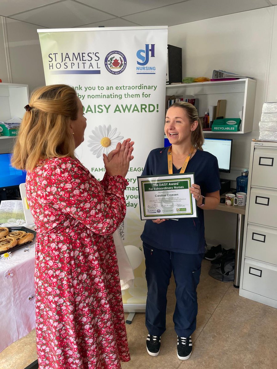 Nisy Baven (@nisybaven) on Twitter photo Congratulations to Caroline Croezen CNM 3 Survivorship,HOPe Directorate St. James's hospital on successfully achieving the DAISY 🌼 AWARD ... a role model for all #SJHNursing 🥇 🌸<a href="/stjamesdublin/">St James's Hospital</a> <a href="/DAISY4Nurses/">DAISY Foundation</a> Congratulations to Caroline Croezen CNM 3 Survivorship,HOPe Directorate St. James's hospital on successfully achieving the DAISY 🌼 AWARD ... a role model for all #SJHNursing 🥇 🌸<a href="/stjamesdublin/">St James's Hospital</a> <a href="/DAISY4Nurses/">DAISY Foundation</a>