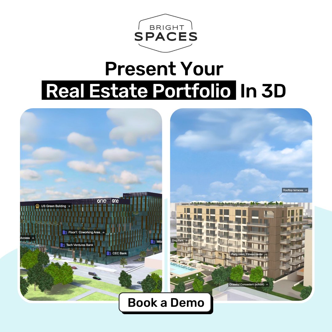 One immersive solution for all your #RealEstate assets 🏢 🏘 🏨 

Create property development scenarios and showcase all your buildings in an interactive #3Dmasterplan.

brightspaces.tech/request-a-demo/