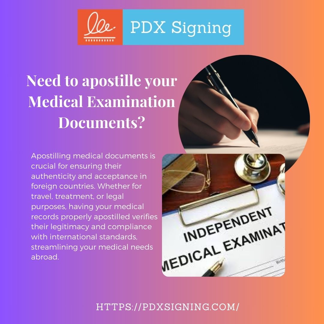 Are you going to need to apostille your medical examination document because you intend to work or study abroad? #ApostilleServices #WorkAbroad #StudyAbroad #DocumentAuthentication #samedayapostille #PDXSigning

posts.gle/RfXfbm