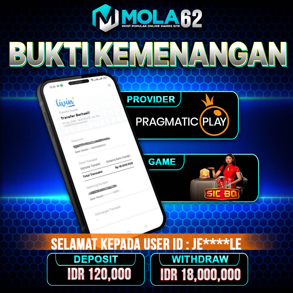 Mola62O339's tweet photo. Selamat atas kemenangan member Mola62 yang mendapatkan jackpot di Di SIC BO,Ayo bergabung di situs Mola62 #buktijackpot #slotgacorindonesia #molaslot #slotgam https://t.co/k1RxlEBcJ3