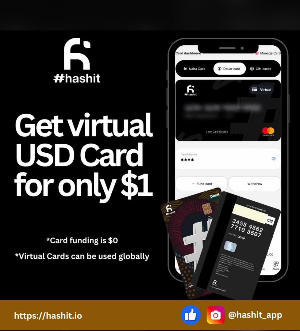 hashit_app's tweet photo. Get the HashIT USD card that works globally today. Card funding is ZERO! #hashit #usd #hashit_app https://t.co/obXuYU5a3F