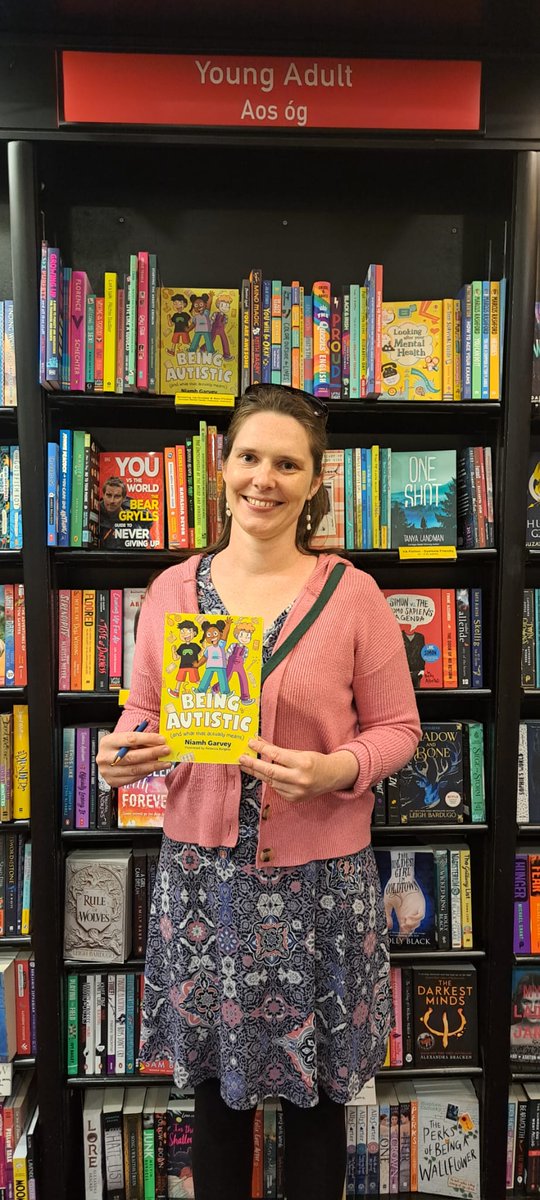 Niamh Garvey (@msniamhgarvey) on Twitter photo Lovely to see my book in Cork Waterstones today 💗
Waterstones was my favourite shop to browse in as a child, and it makes me so happy to think of #Autistic kids browsing and discovering my book here.
<a href="/Waterstones/">Waterstones</a> <a href="/WaterstonesCrk/">Waterstones Cork</a> <a href="/JKPAutism/">JKP Autism</a> <a href="/theorah/">Bex Burgess- Ceasefire NOW</a> <a href="/AbbieHowardjkp/">Abbie howard</a> Lovely to see my book in Cork Waterstones today 💗
Waterstones was my favourite shop to browse in as a child, and it makes me so happy to think of #Autistic kids browsing and discovering my book here.
<a href="/Waterstones/">Waterstones</a> <a href="/WaterstonesCrk/">Waterstones Cork</a> <a href="/JKPAutism/">JKP Autism</a> <a href="/theorah/">Bex Burgess- Ceasefire NOW</a> <a href="/AbbieHowardjkp/">Abbie howard</a>