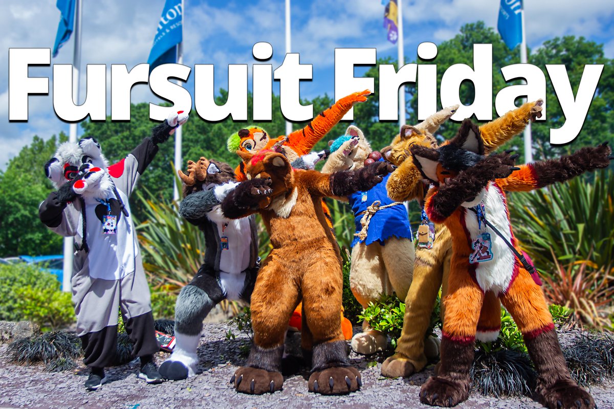 Guess what day it is 😺
#FursuitFriday 
<a href="/1QuantumJoker0/">Joker 🃏 ➡️ Animalz</a> <a href="/_ZiggyDeer_/">ℤ𝕚𝕘𝕘𝕪</a> @AlexxTheTiger <a href="/Sumiyakikun/">Sumiyaki</a> @Tim_the_Ecaflip <a href="/ItsAdventureFox/">Korinn</a> 
Threw my camera <a href="/PurpleFoxCosmo/">Cosmo</a>