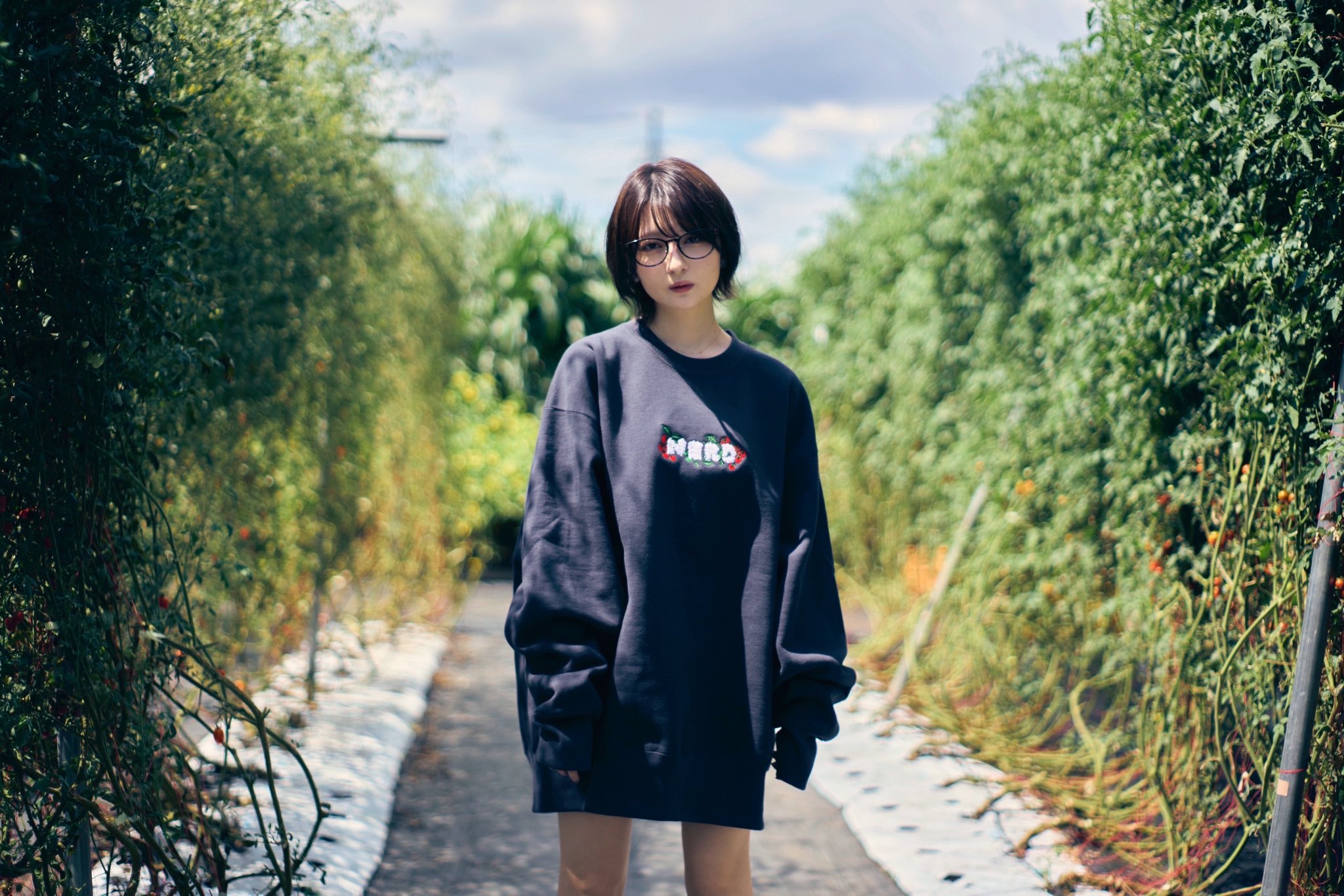シノノメ×こばしり。　コラボ刺繍ロゴスウェットシャツ シノノメ×こばしり。 コラボ刺繍ロゴスウェットシャツ