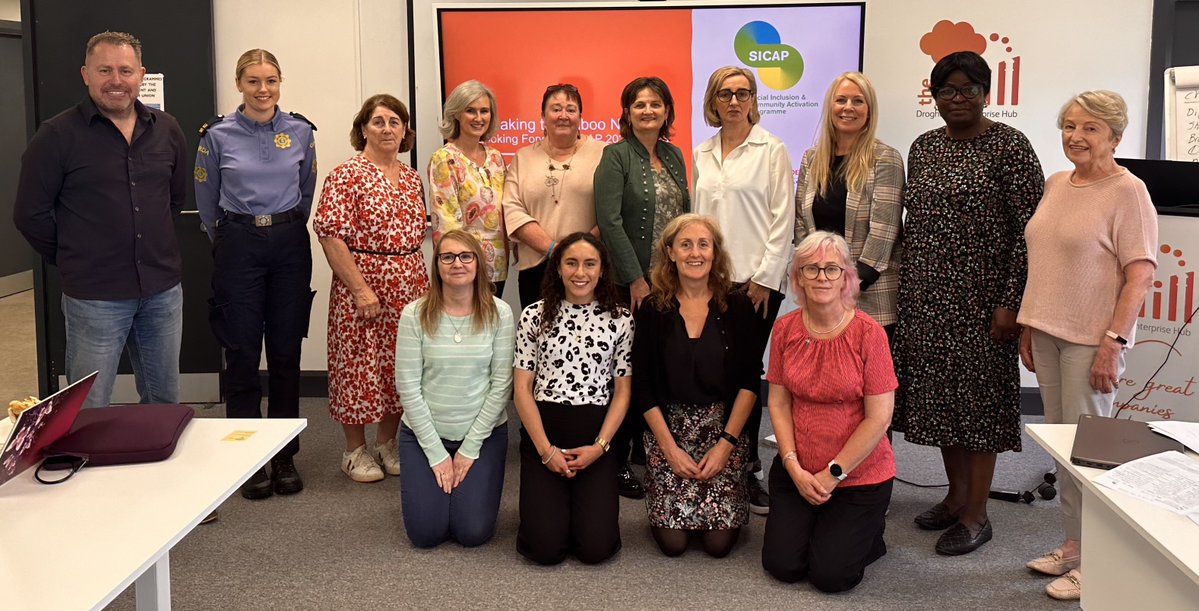 Glencree's Amina Moustafa co-facilitated the 'Breaking The Taboo' network of 12 community orgs in Drogheda. Together we’re roadmapping efforts to tackle the stigma around domestic, sexual &amp; gender-based violence and plan for <a href="/UN_Women/">UN Women</a>'s #16DaysofAction to #EndGBV.