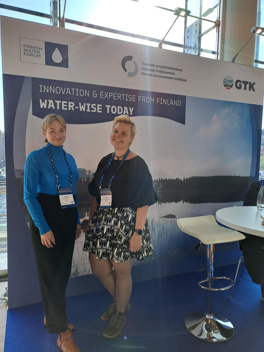 Noora Turtiainen &amp; Oona Muje, Junior Rapporteurs of DEL 🇫🇮, followed #waterdiplomacy at #WWWeek. "Inspiring experience! There is a shared motivation to push 💦 cooperation forward. #Youthparticipation is a meaningful part of the Week, hopefully motivating in everyday work."1/2