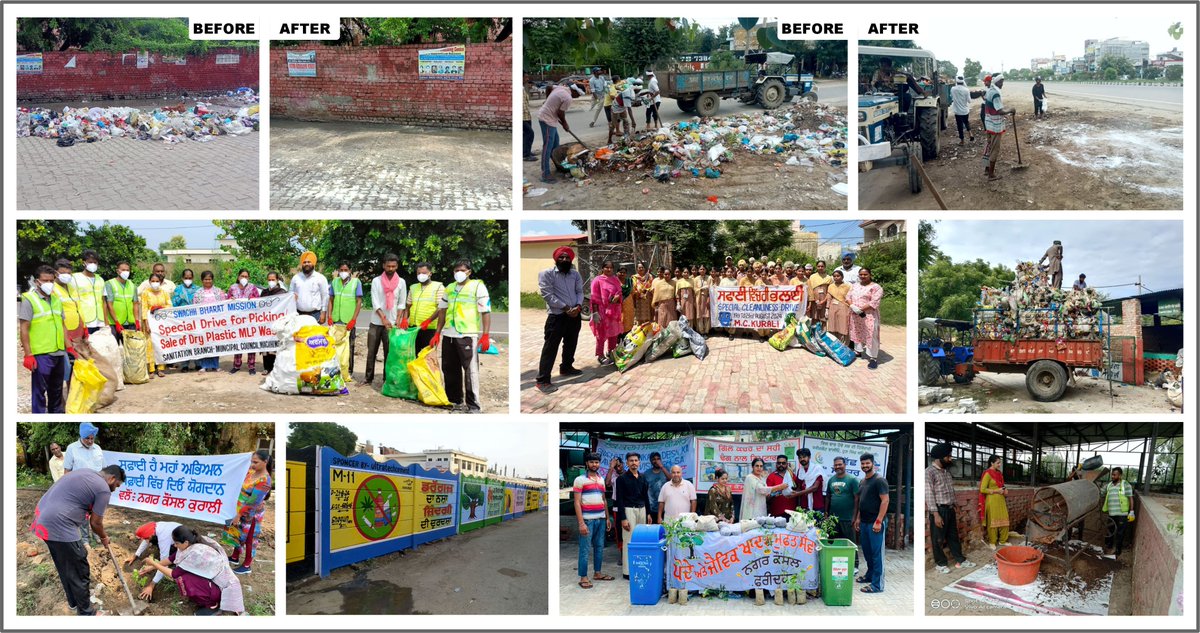 pmidcpunjab's tweet photo. Punjab: Glimpses of a Week-long Special Clean-up Drive organizing in ULBs of Punjab from 19th to 23rd August 2024 for a cleaner Punjab #Pmidc #punjab #cleanlinessdrive
@PbGovtIndia
@SwachhBharatGov
@swachhbharat
@RoopaMishra77
@MoHUA_India
@SwachSurvekshan https://t.co/bXRF1qIMGT