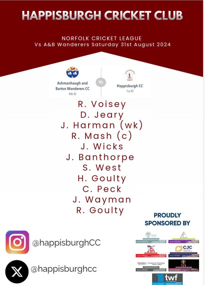 Our team for our final game of the 2024 season against <a href="/ABWanderers/">AB Wanderers CC</a>