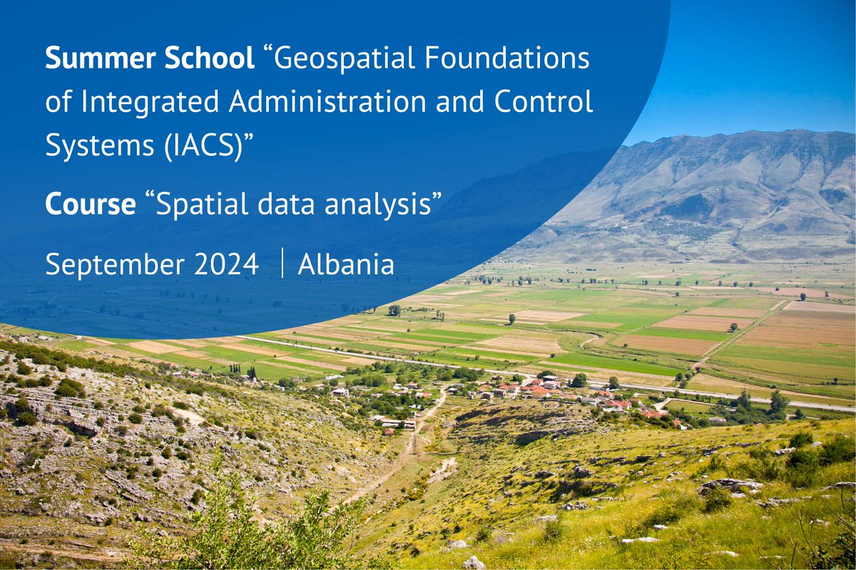 iamoLeibniz's tweet image. Register by 2 September 2024: Summer school “Geospatial Foundations of Integrated Administration and Control Systems (IACS)” rb.gy/i732jr and course “Spatial data analysis” rb.gy/duyhq8 in #Albania in September 2024. #GIS #LPIS #BMEL #WesternBalkan #Tirana