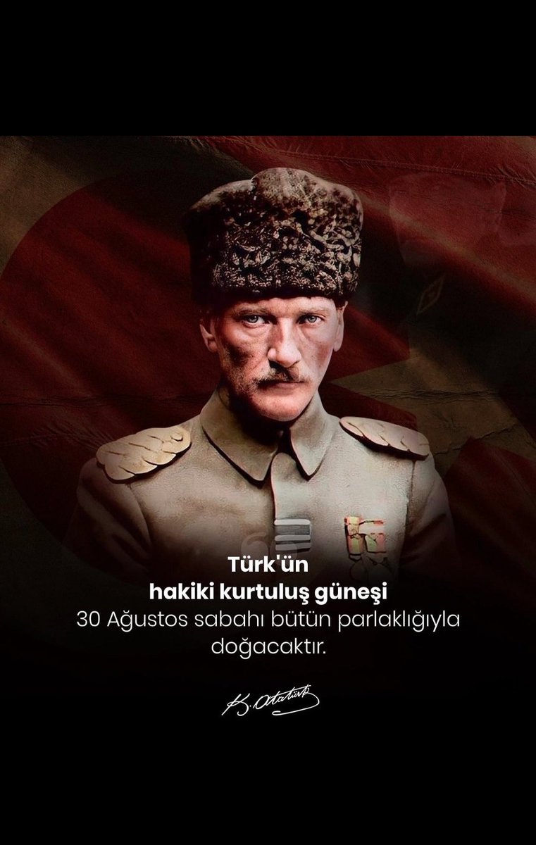 yonca1938's tweet photo. Türkün başına gelen en büyük gurur, en büyük onur. Saygı ve minnetle#30AğustosZaferBayramıKutluOlsun# https://t.co/Bmn5tkp4cU