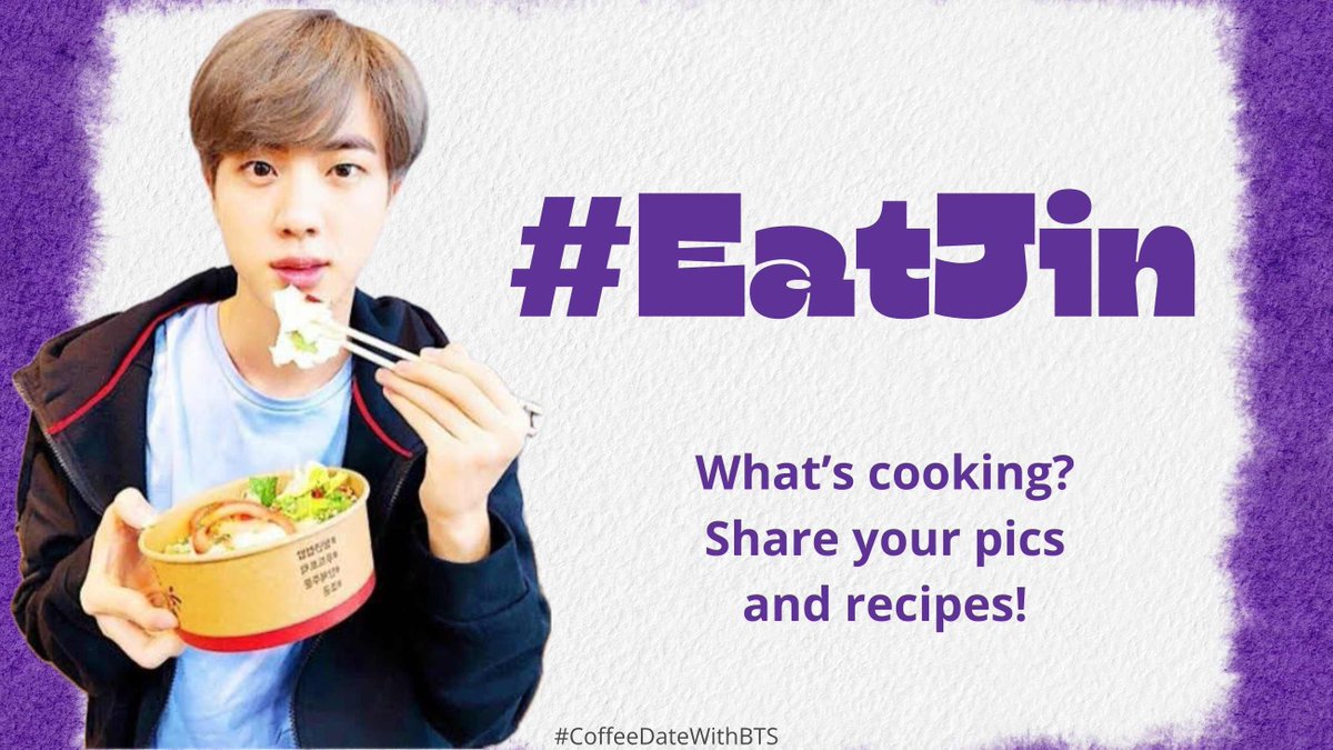 CoffeeDateBTS's tweet image. #EatJin

As I schedule this on Monday, I sincerely hope that I'm well enough by Friday to enjoy something delicious for this prompt.

#CoffeeDateWithBTS