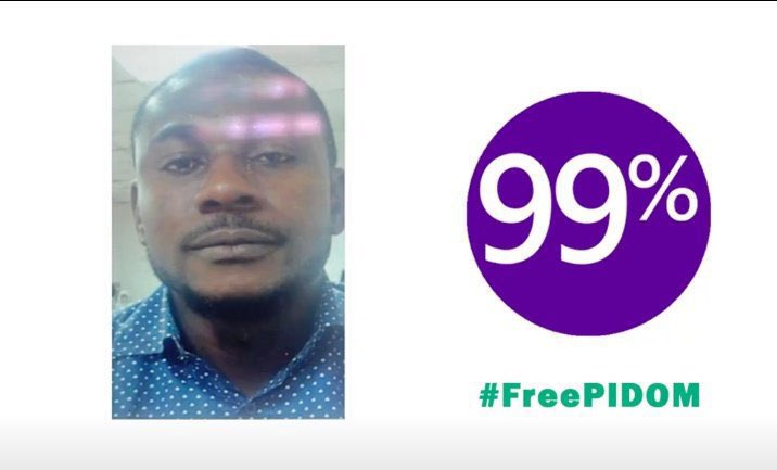 Dr_dabo1's tweet photo. The police should Charge him to court or release him,but his detention in your custody for this while is inhumane.

#freePIDOMNIGERIA https://t.co/S50Q7JDPKr